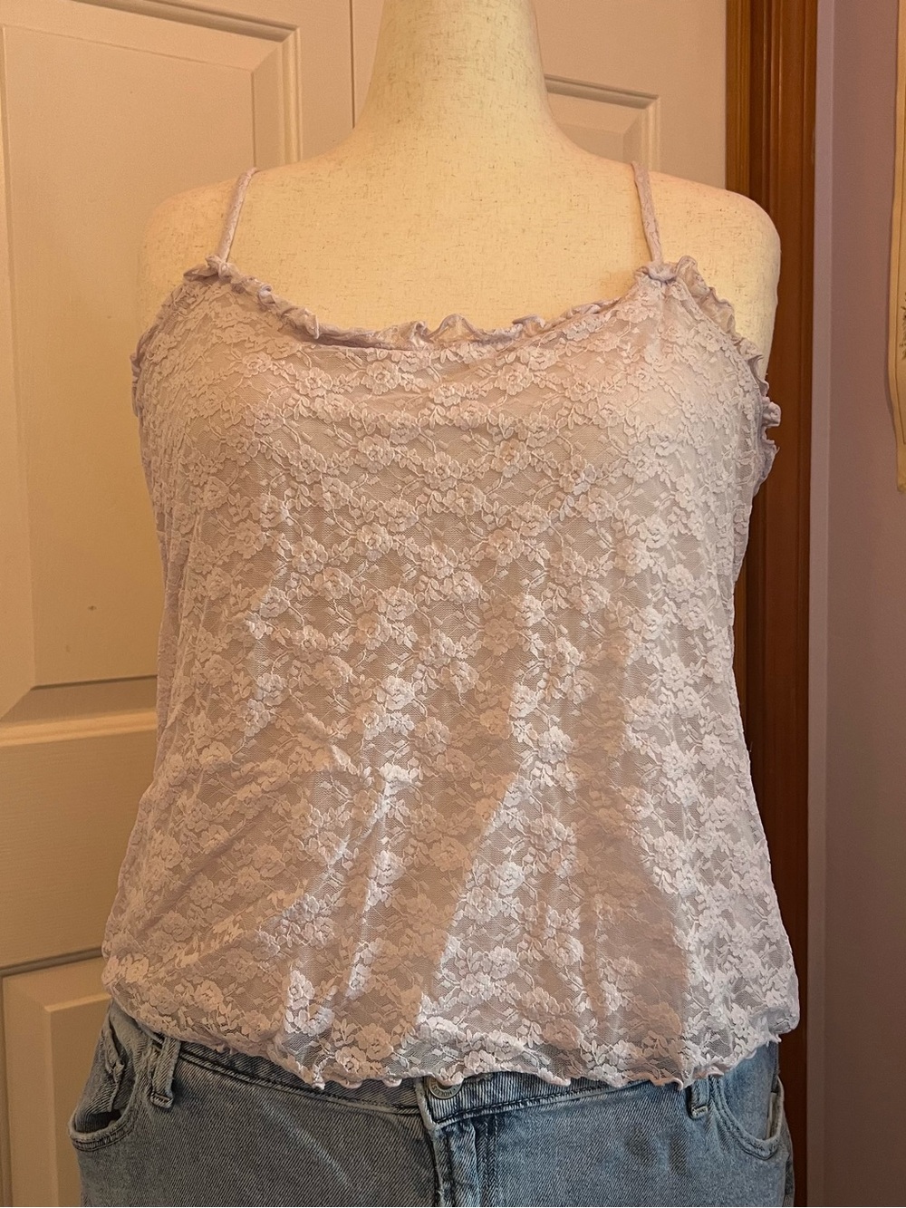 Old Navy Lavender Lace Camisole Tank